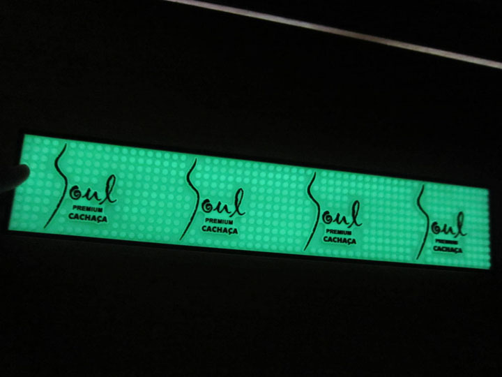 Custom Logo LED Bar Counter Mat