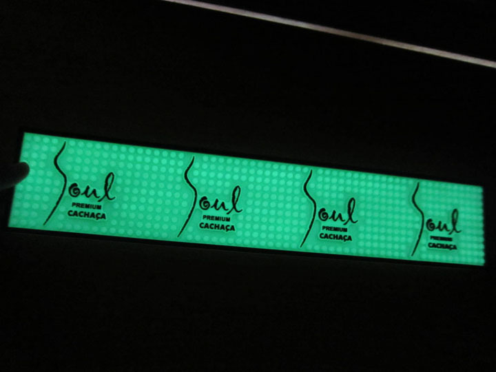 Custom Logo LED Bar Counter Mat Custom Logo LED Bar Counter Mat