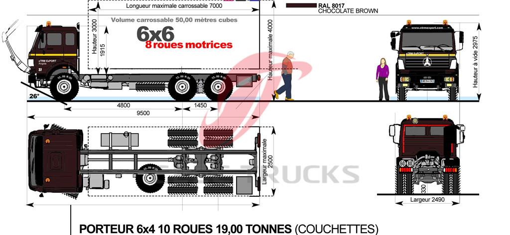 Beiben all Wheel drive truck chassis