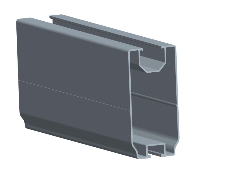 Supporting beam for aluminum ground mounting structure