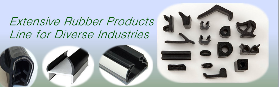 Extruded rubber seal profiles