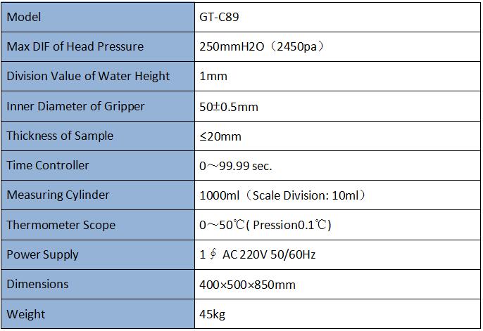 Geotextile Water Permeability Tester Geotextile Water Permeability Tester