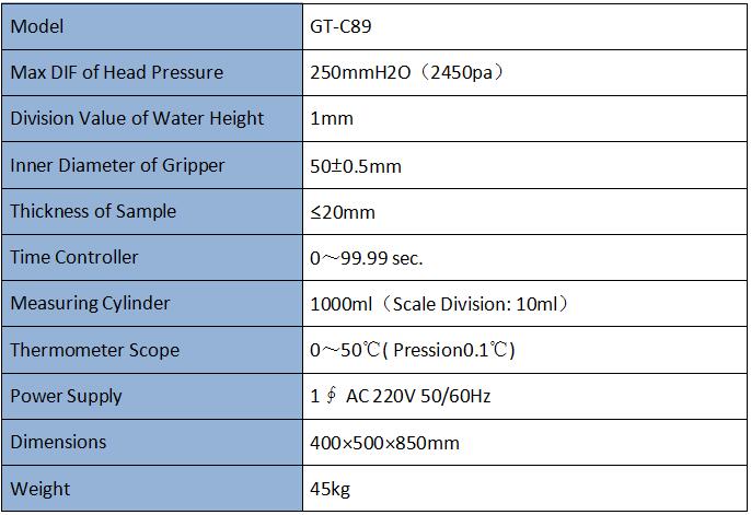  Geotextile Water Permeability Tester