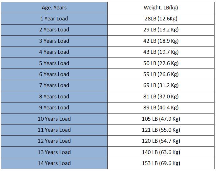 Static strength test load