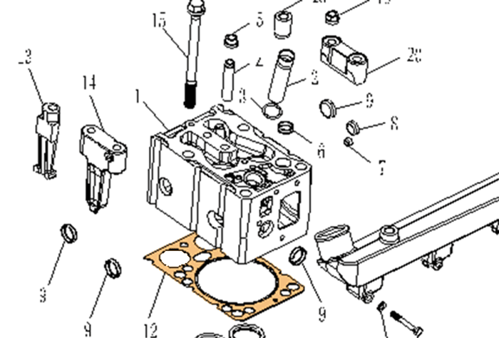 SINOTRUK HOWO Engine Cylinder Head Gasket VG1500040049