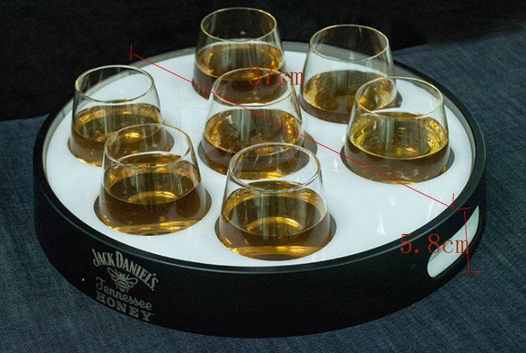 Jack Daniel's Glasses Serving Tray Jack Daniel's Glasses Serving Tray