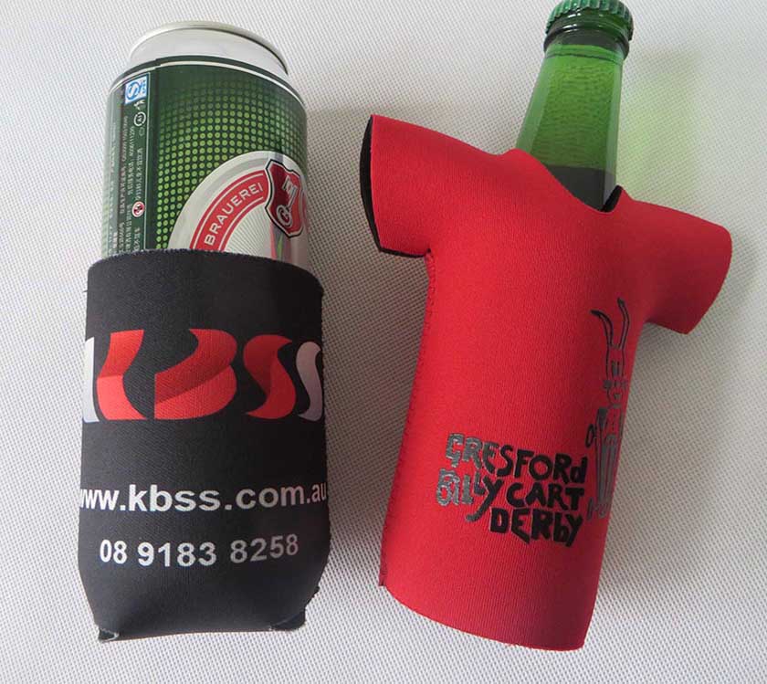 T-shirt shape neoprene beer bottle cooler