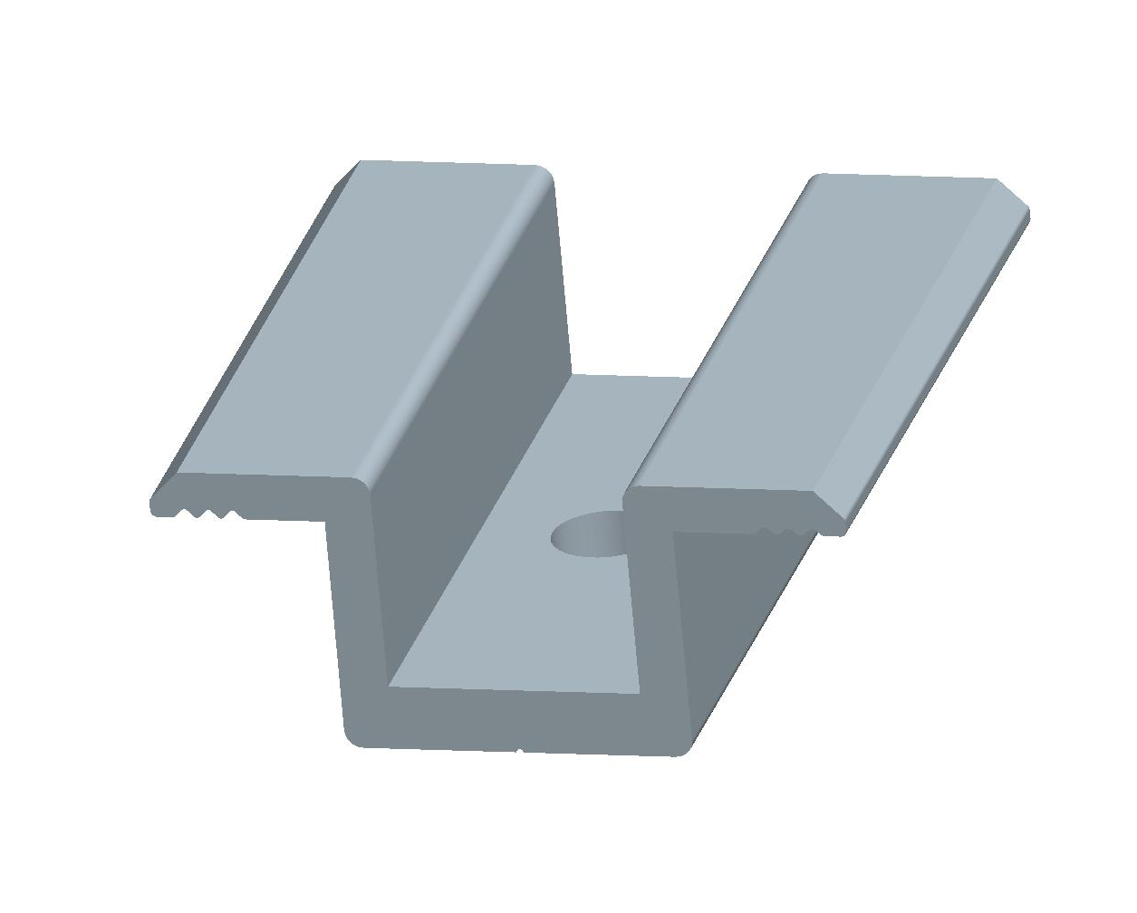 Eend and inter clamp for railless ballasted roof mounting system