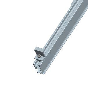 Vertical rail for solar pv ground mounting system