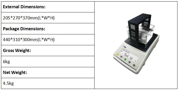 Density Balance Densimeter for Rubber