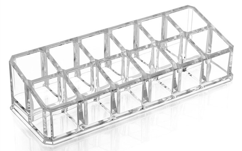 Acrylic cosmetic organizer