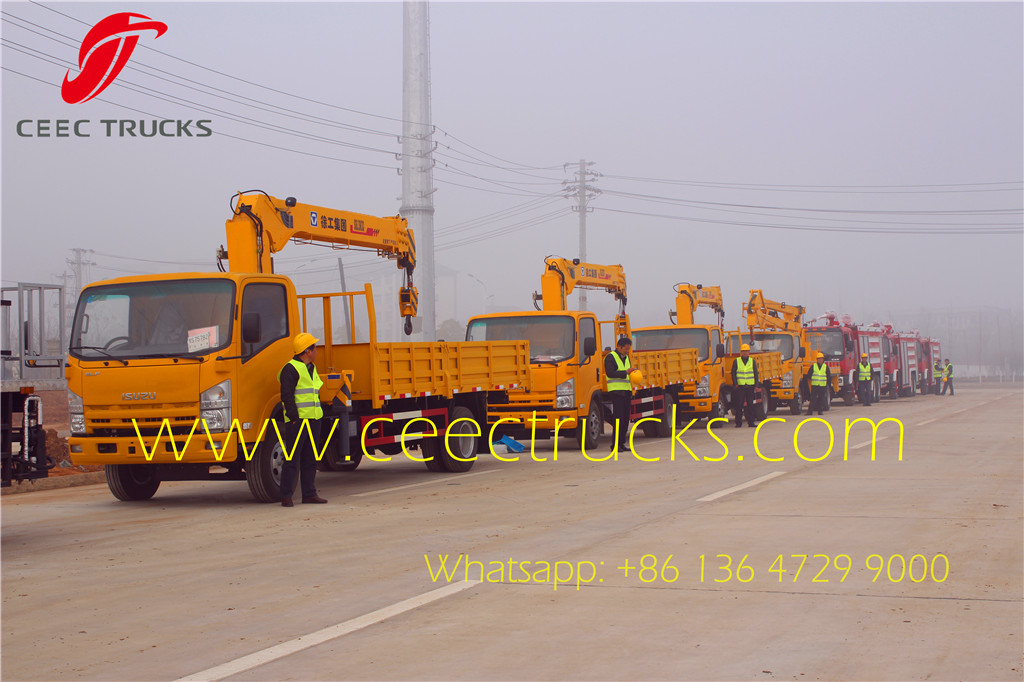 ISUZU 6.3 T truck mounted crane manufacturer supply ISUZU 6.3 T truck mounted crane manufacturer supply
