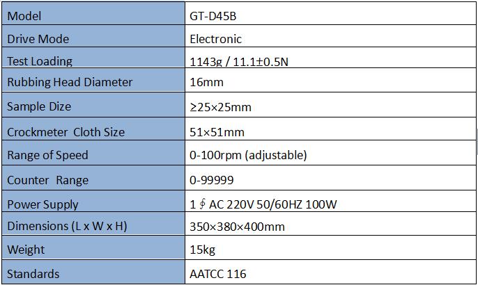 Electronic AATCC Rotary Vertical Crockmeter Electronic AATCC Rotary Vertical Crockmeter
