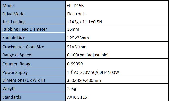 Electronic AATCC Rotary Vertical Crockmeter