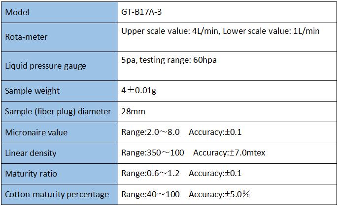 Twice Air Flow Cotton Fiber Fineness & Maturity Tester 