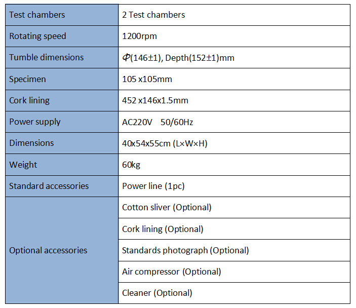 Random Tumble Pilling Testing Equipment