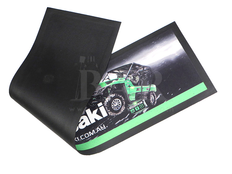 Kawasaki Grey Beer Mat