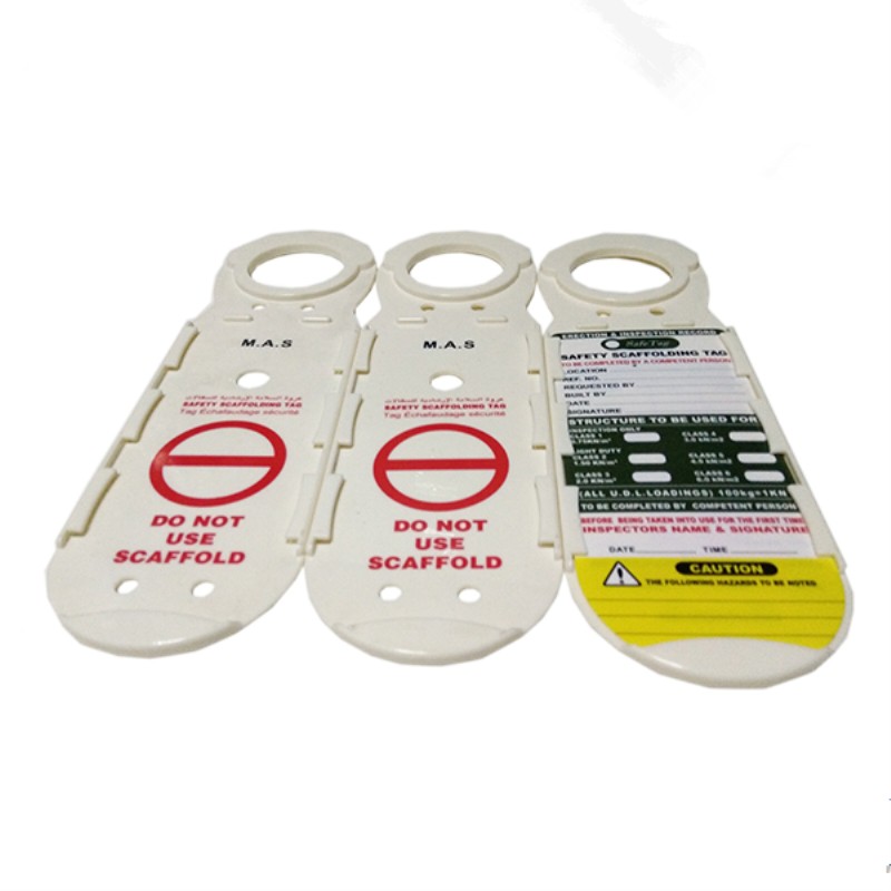 Plastic scaffold tag kit