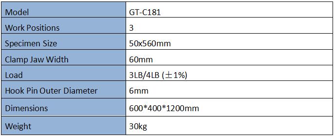  Fabric Stretch & Recovery Tester