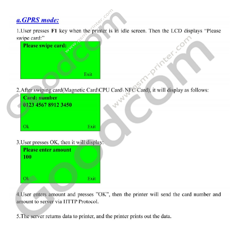 GPRS POS Terminal