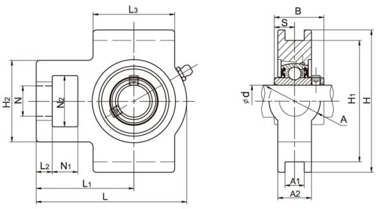 Take Up Bearing Units UCST207