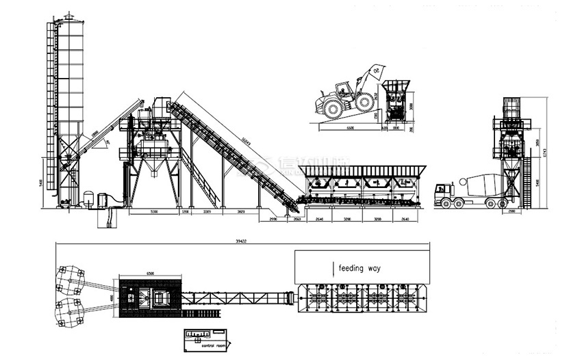 layout of Concrete Batching Plant layout of Concrete Batching Plant