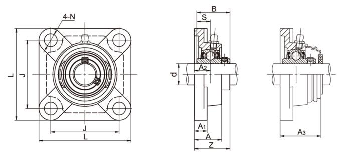 Flange Bearing UCF207