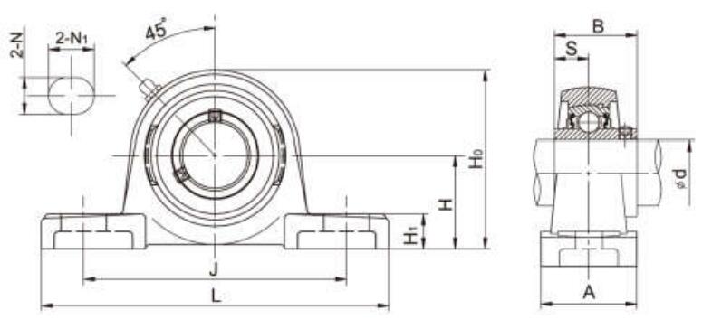 Cast iron Houseing Units UCAK205