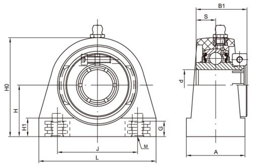 TP-SUEPA210 Thermoplastic Bearing Housing