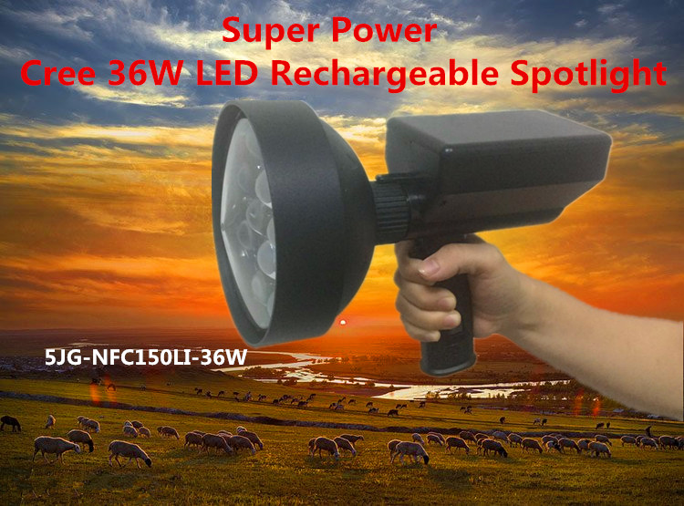 36w handheld spotlight