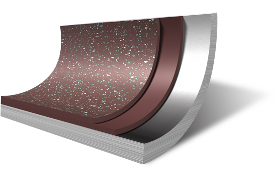 Appearance of Water based Three-layer Marble-Coating (Moss)