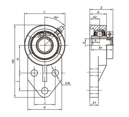 3-Bolt Flange Units UEFB207