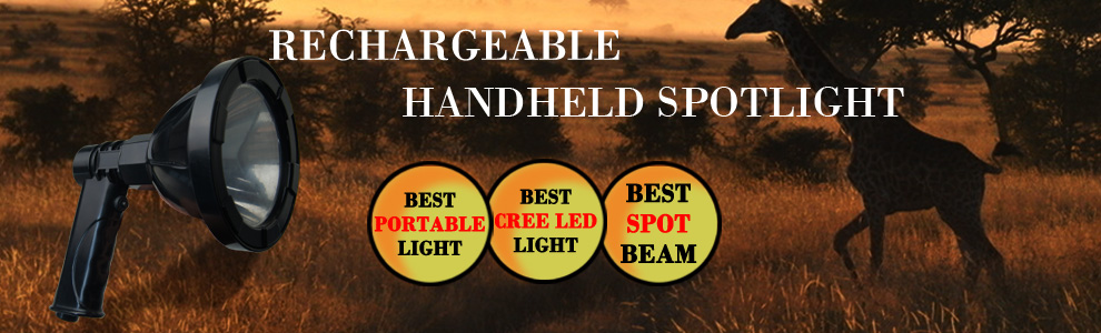 rechargeable handheld hunting spotlight