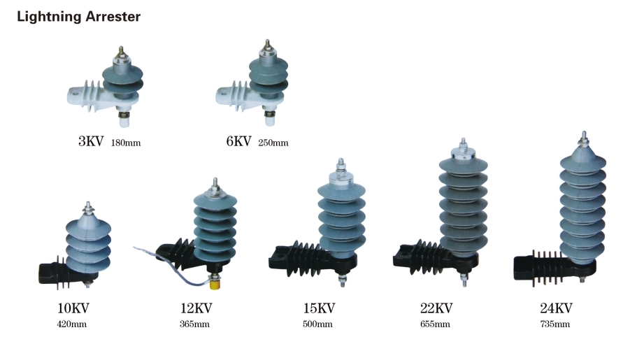 3KV Silicone metal-oxide lightning arrester 3KV Silicone metal-oxide lightning arrester