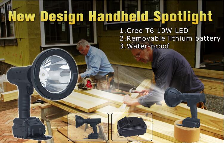 New design handheld spotlight