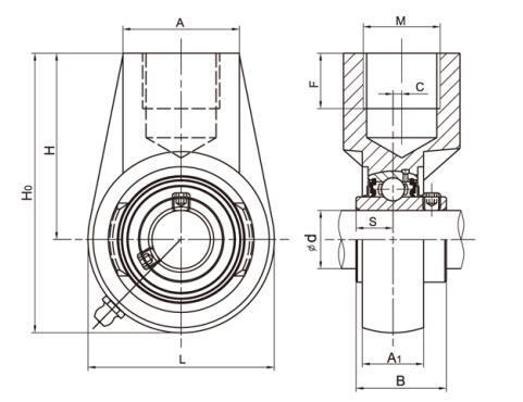 Hanger Bearing Housing UCHA206