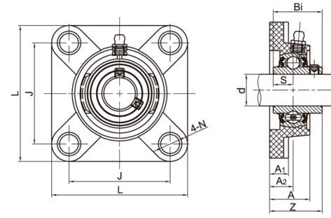 Thermoplastic Bearing Housing TP-SUCF207