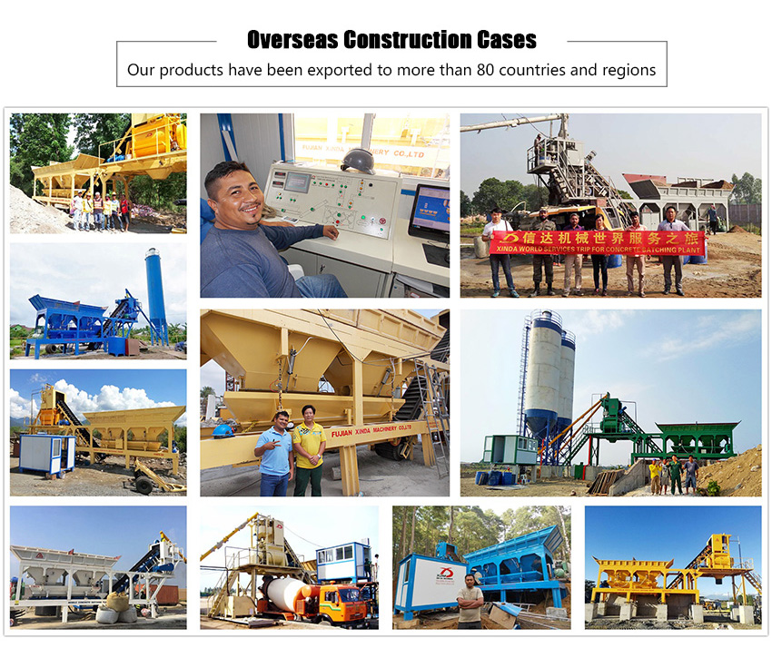 mobile concrete mixing plant