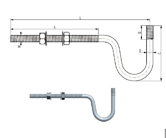 Power Fitting Hardware Hot Dip Galvanized Bolts Power Fitting Hardware Hot Dip Galvanized Bolts