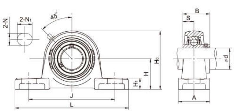 Pillow Block Bearing Housing UCP306