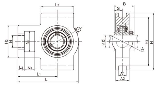 UCTX10 Take Up Bearing Housing