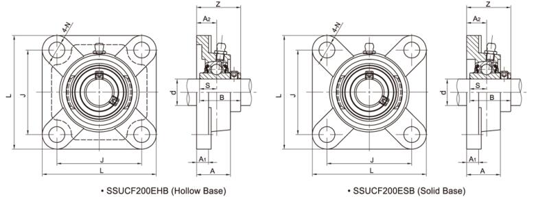 Stainless Steel Housing SSUCF210 EHB