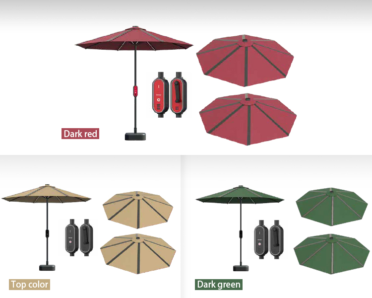 solar panel umbrella beach