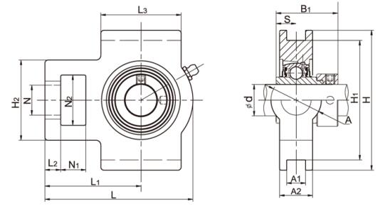 Take Up Bearing Housing NAT207