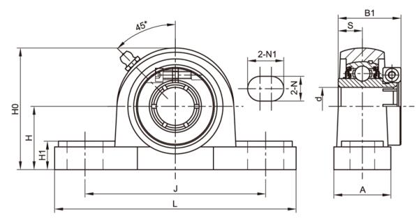 SSUEP207 ESB Stainless Steel Mounted Bearing Units 