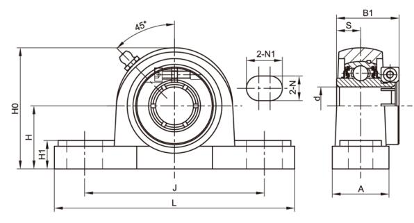 SSUEP207 ESB Stainless Steel Mounted Bearing Units 