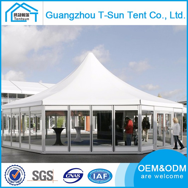 Aluminum frame glass wall tent