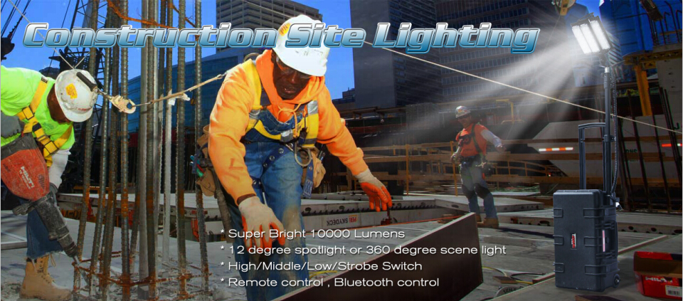 Construction site lighting