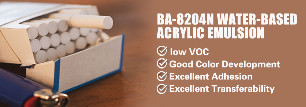 Water-based Untra Low VOC Styrene-acrylic Emulsion For Cigarette Packaging Printing Ink(BA-8204N) Water-based Untra Low VOC Styrene-acrylic Emulsion For Cigarette Packaging Printing Ink(BA-8204N)
