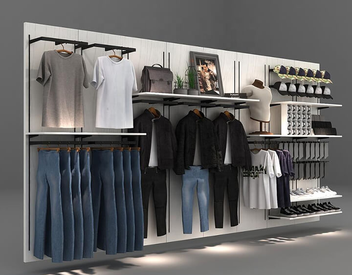 wall mounted boutique display racks wall mounted boutique display racks